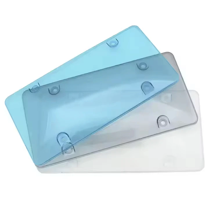 Unbreakable Plastic US Canada Standard Size 6 x 12 Inch Car  License Plate Holder for wall show