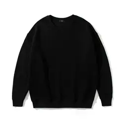 YLS Wholesale Sweatshirt Oversized Drop Shoulder Hip Hop Blank Casual Plain Crewneck Long Sleeve Men Sweatshirts Without Hood