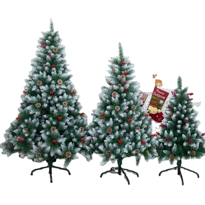 Outdoor PVC/PE Artificial Christmas Tree 4ft to 8ft Size for Christmas Celebration Available in 150cm & 120cm Sizes