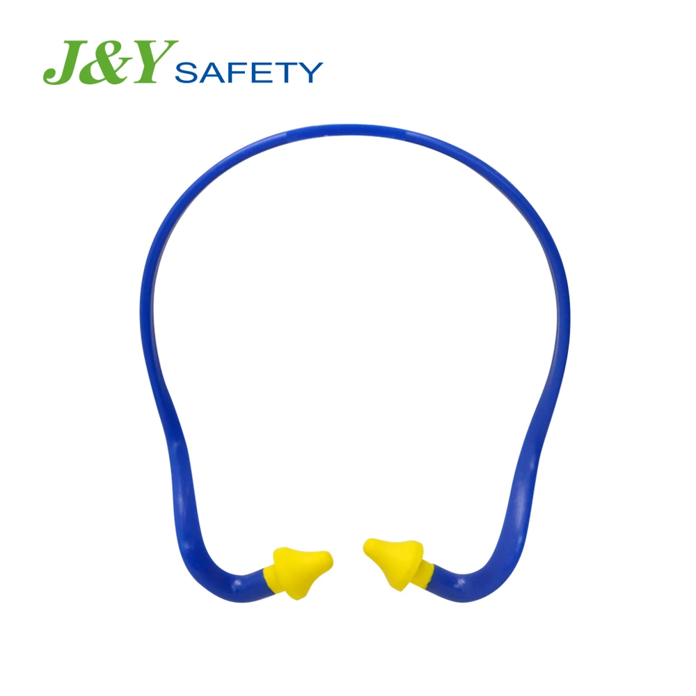 Industrial headband earplugs noise reduction soundproofs Banded Silicone ear plugs