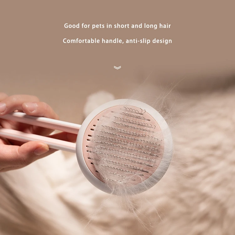 
Factory Supply Wholesale Grooming Non-Slip Handle cat dog brush 