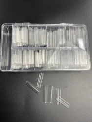 500Pcs Box No C Curve XXL Long Straight Traceless Nails Custom Logo Clear Extra Long XXL No C Curve Square Tips