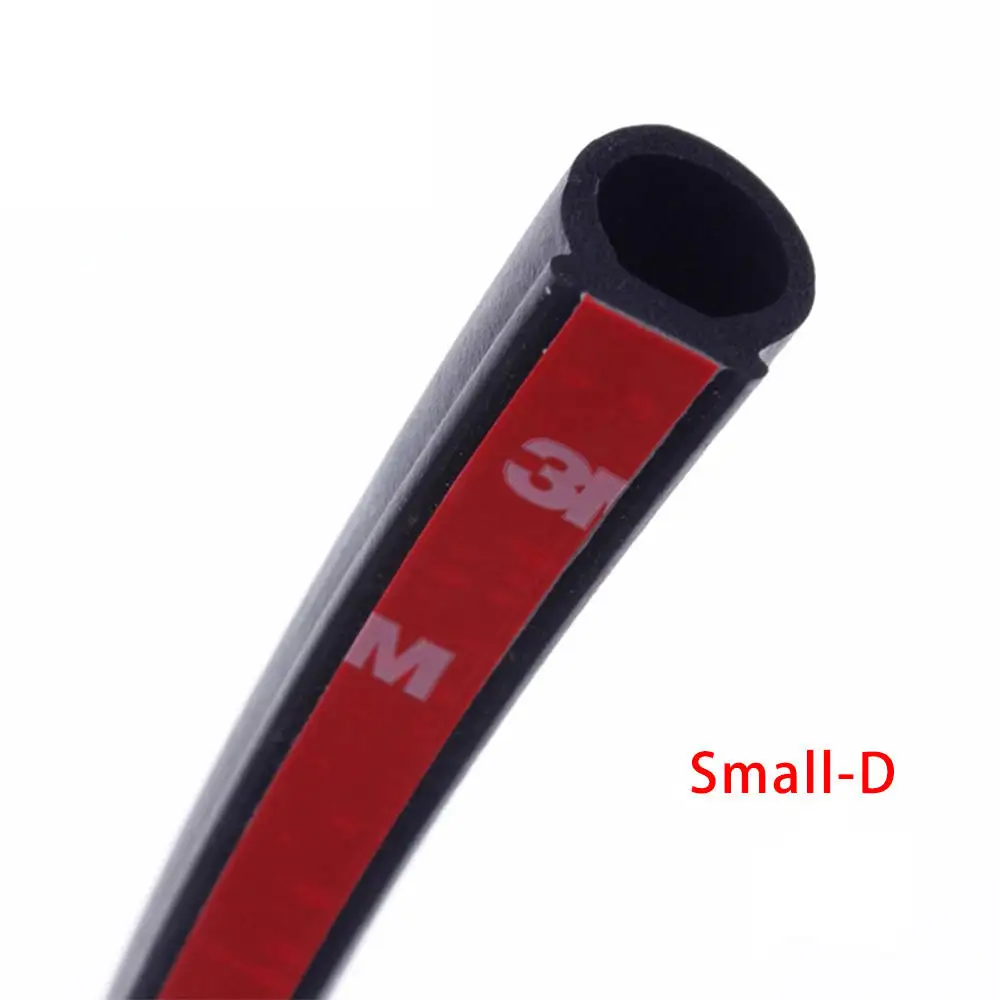 Car sealing strip B-type L-type car door frame thickened soundproof and dustproof strip hood trunk modification strip