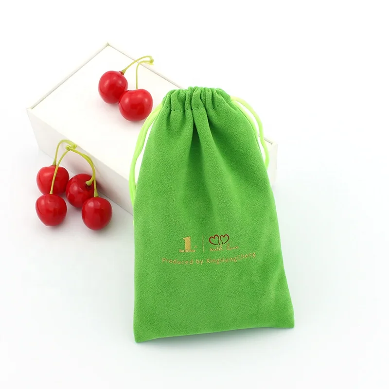 Luxury Velvet Drawstring Pouch For Jewelry Watch Packaging Soft goodie Earring Necklace Bracelet Jewelry Bag whit logo