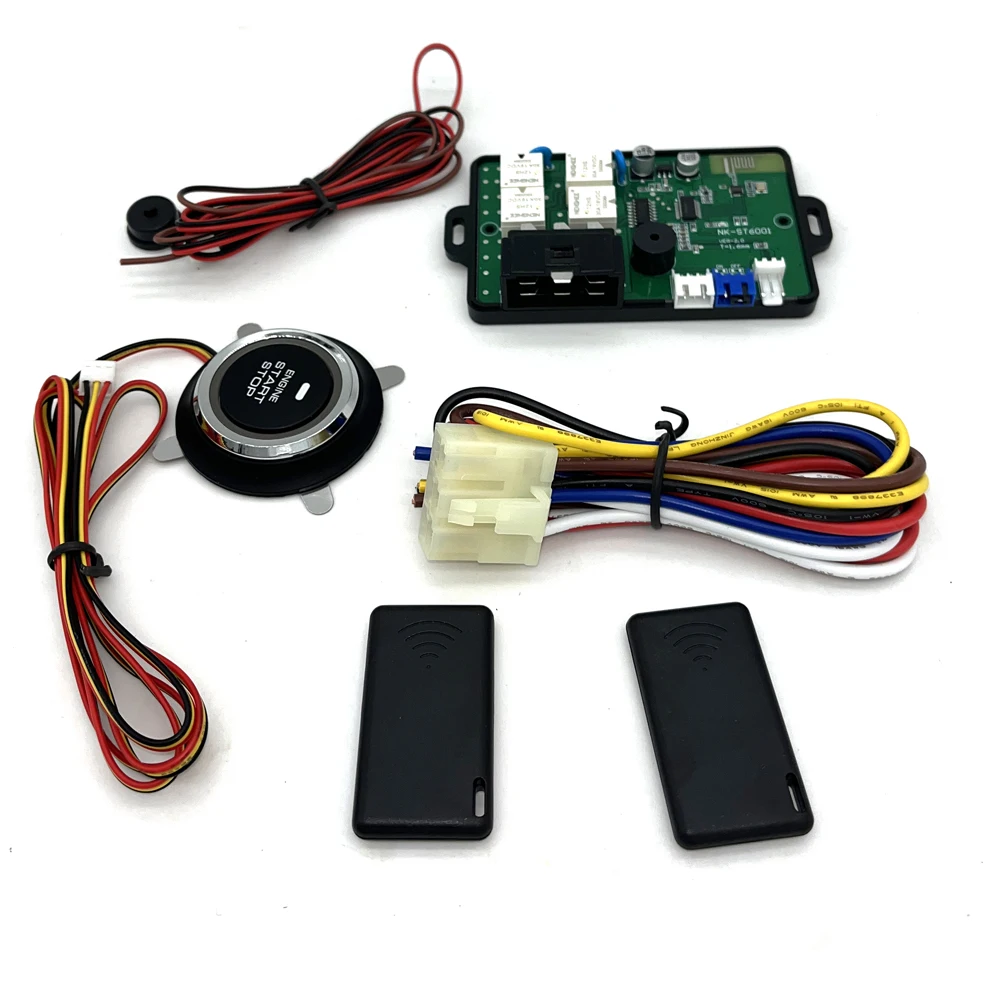 2023 EFHIPS Auto Car Alarm Car Engine Push Start Button Lock Ignition Starter Immobilizer Anti-theft System