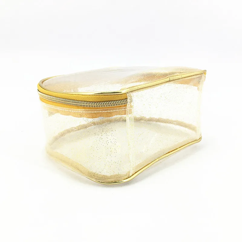 Women Girls Fashion Waterproof TPU  Travel Makeup Cosmetic Bags