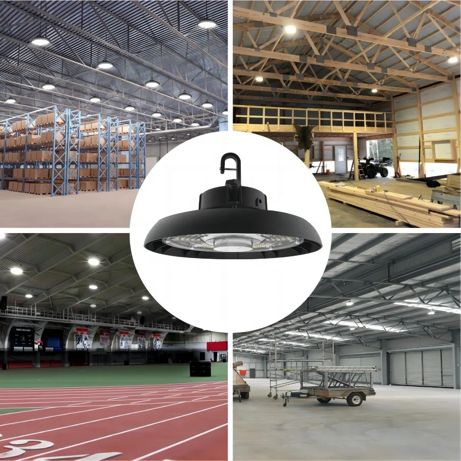 4000K 5000K Switchable UFO Led Lamp IP65 UFO High Bay Light for Warehouse Workshop Factory Gym Garage Barn