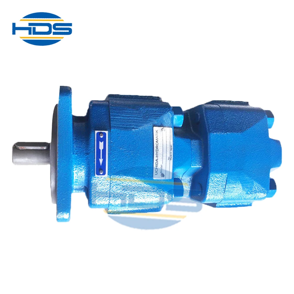 Chinese Factory Uchida Hydraulic Gpp1 Double Rexroth Gear Pump