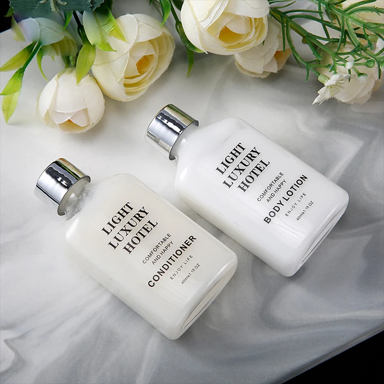 S&J Light Luxury Disposable Cosmetics Bathroom Toiletries Kit Hotel Guestroom Amenities Supplies Mini Bottle Hospitality