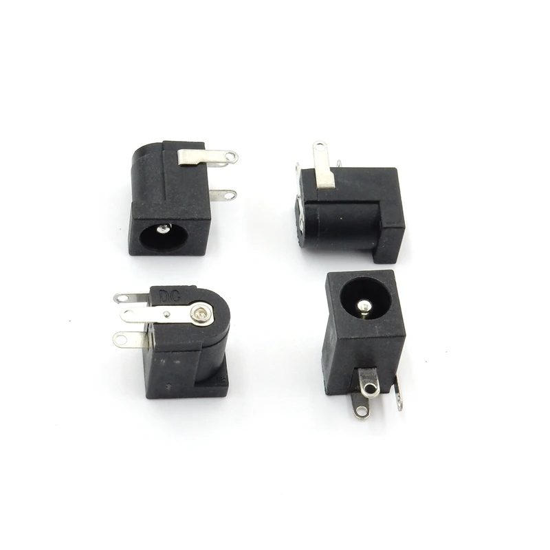 Black Plastic 2.1mm/2.5mm DC-005 2.1 x 5.5 mm DC Power Jack Socket/Electrical Plug/DC Jack/Jack