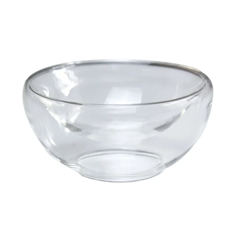 Double-layer hollow bottom glass fruit and vegetable salad bowl glass tableware cookware