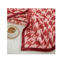 Custom Mink Throw Blanket Warm Elegant Soft Fluffy Cozy Printed Mink Faux Fur Throw Blanket For Home