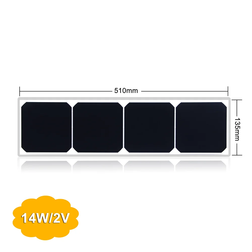 
high quality 5V 14W PET solar panel solar charger for cell phone 