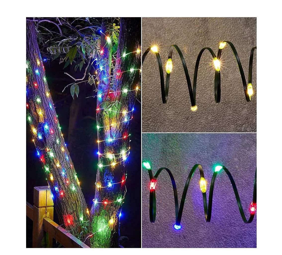 Гирлянда из ПВХ с дистанционным управлением для наружного украшения светодиодов два цвета