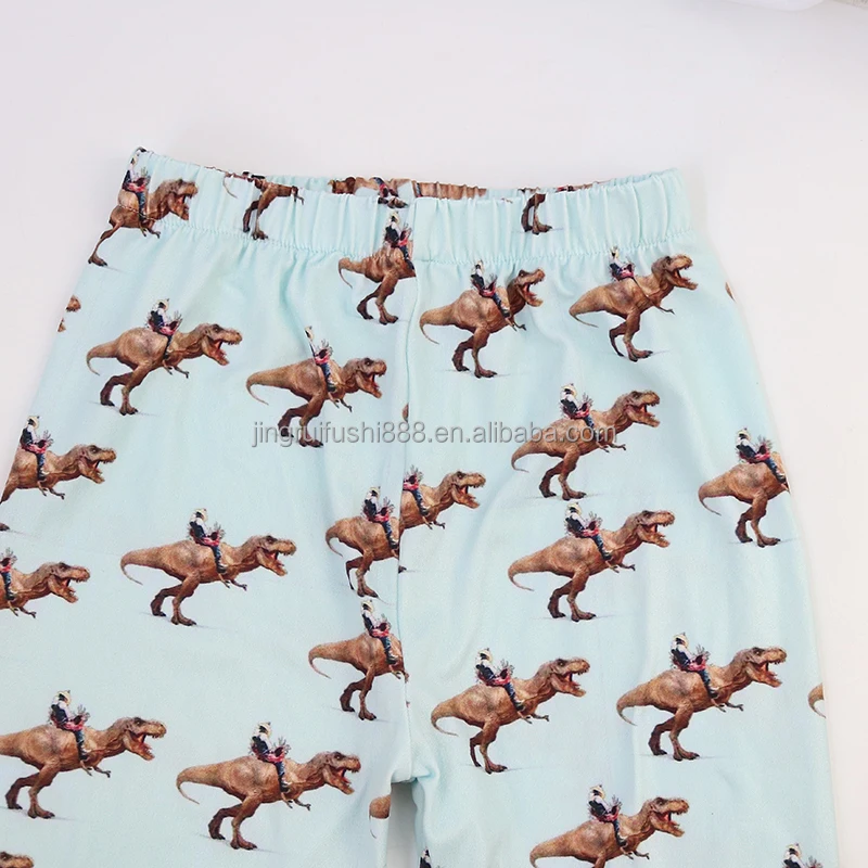 Kids Casual Pants Children Baby Trousers Milk Silk Dinosaur print sportswear Pants Jogger Pants