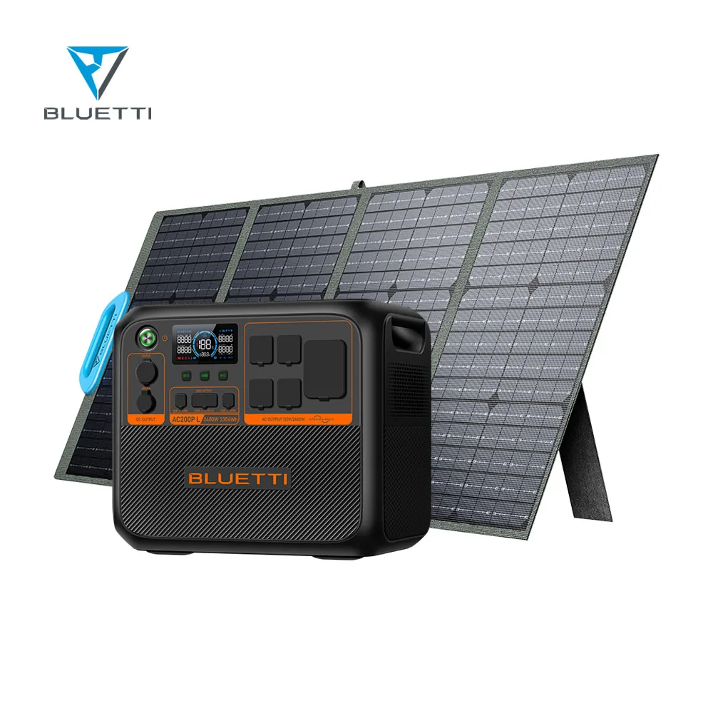 2000W Portable Power Station Renewable Energy Home Appliances Foldable Solar Panels Lithium Ion 220V Solar Generator Industrial