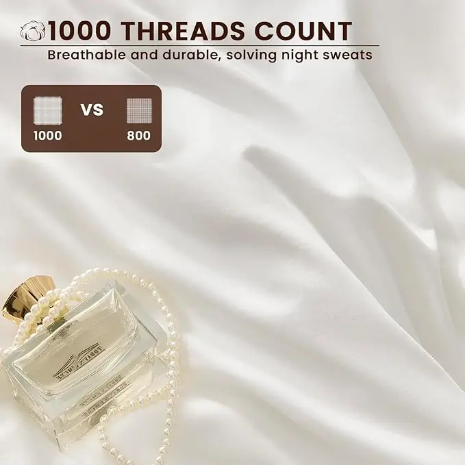 Manufacturer Supply Solid White Satin Drill Hotel Linen 4 Pcs 60S 100% Cotton Bedding Set