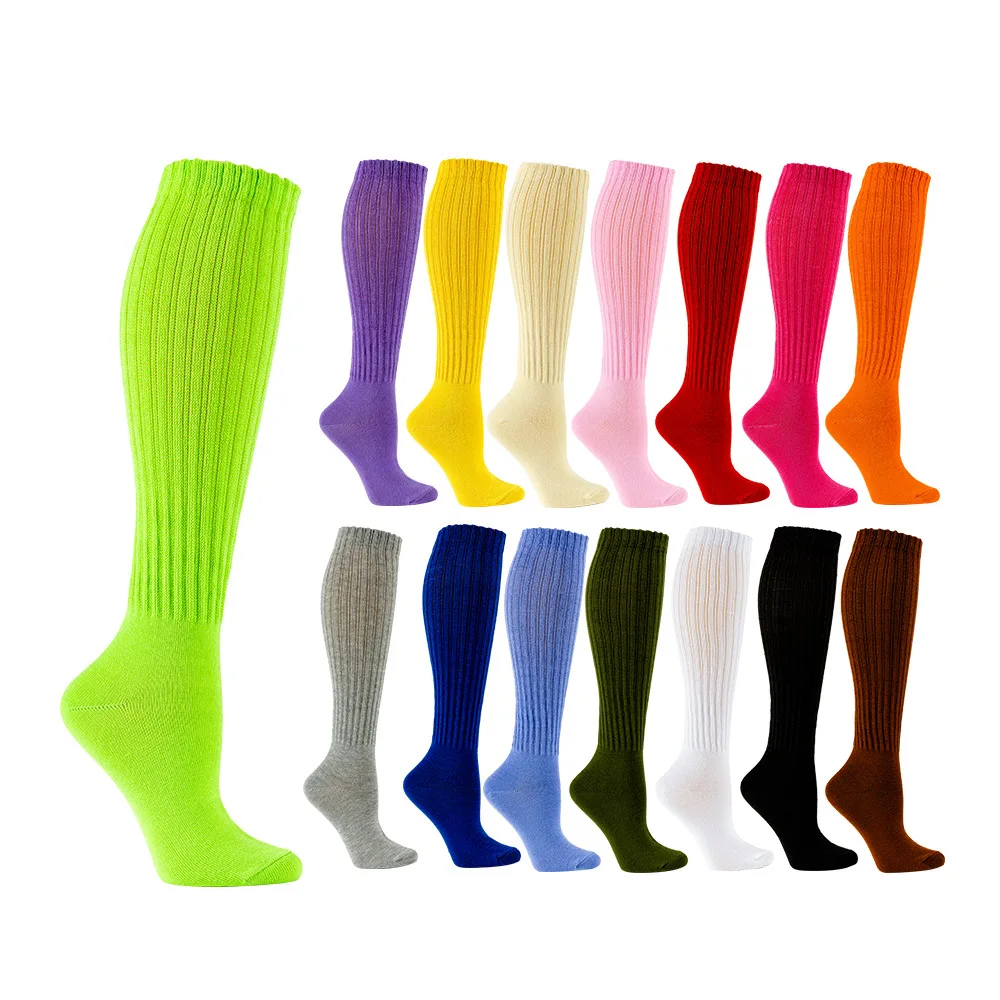 wholesale women white slouch socks long slouch socks all cotton slouch cotton socks for women girl