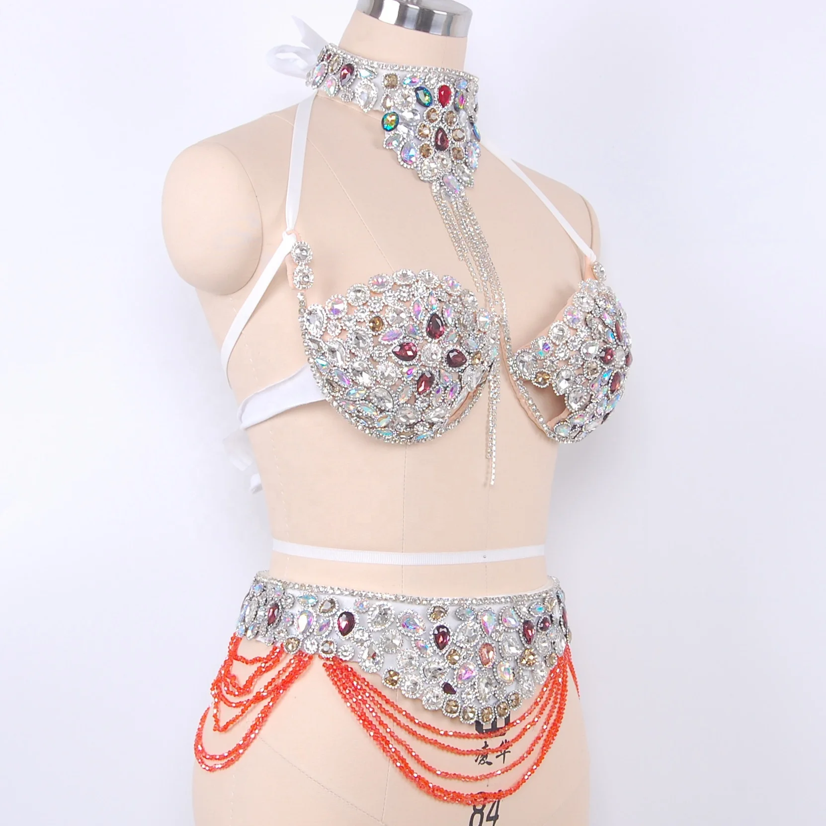 
Feather dance carnival headpiece jewelry for women costume 