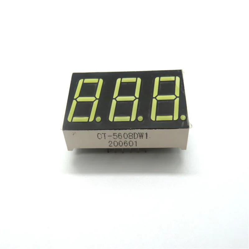 
Three digital 7 segment led digital tube for indoor display 