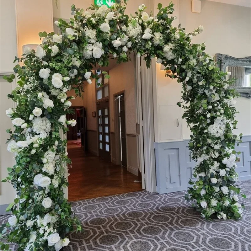 KCFA-052 Decorative Flower Supplies Round Arch Stage Floral Frame Garden Backdrop Ceiling Wedding Entrance Moon Gate