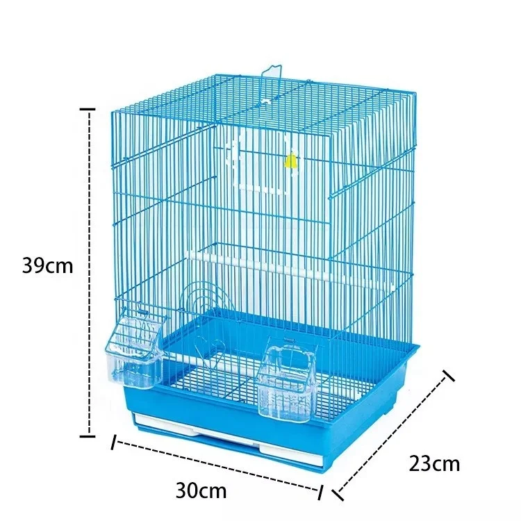 Hot Sale Pet Simple Portable Small Fashion Design Cage Canary Bird Cage Iron Wire Bird Cage