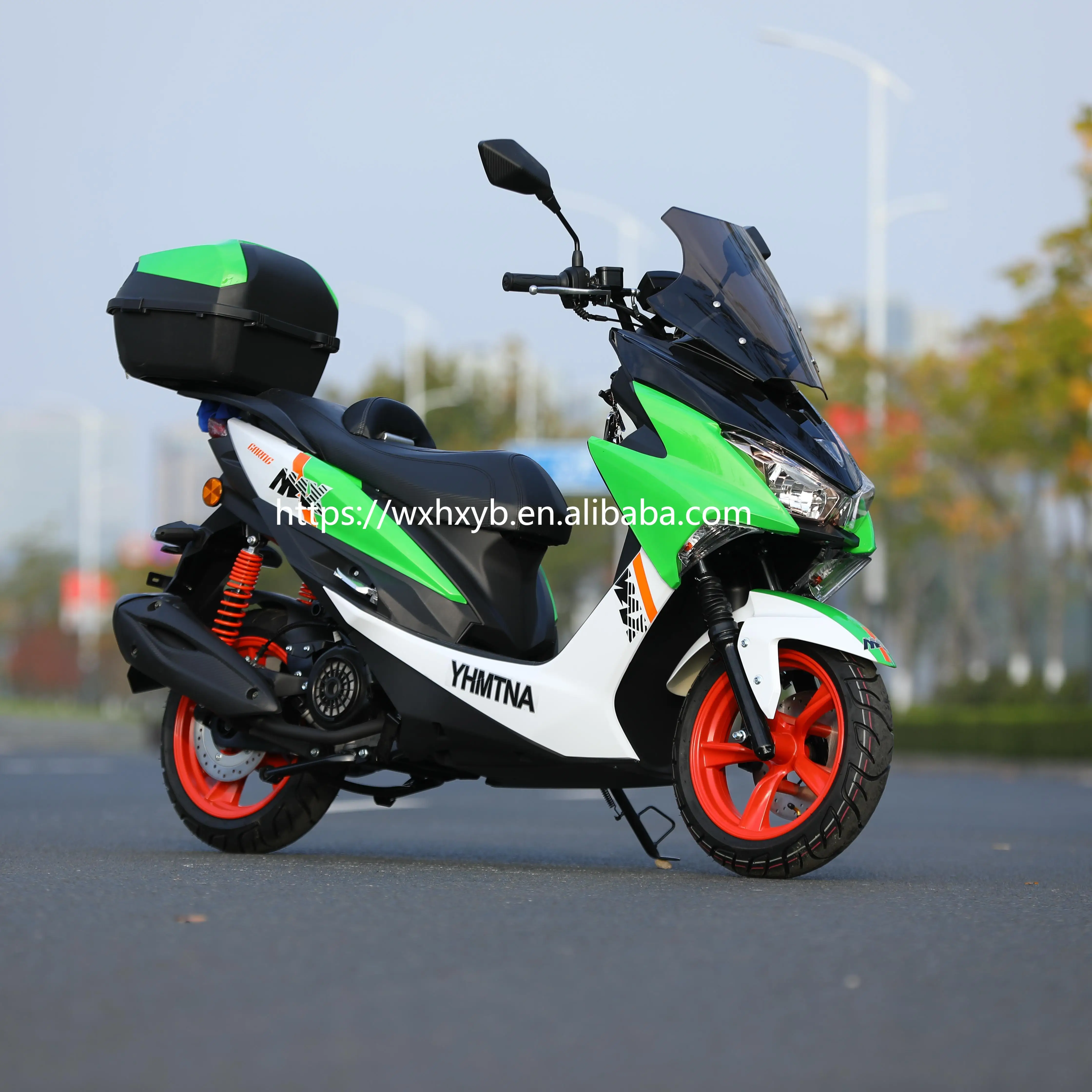Manufactory Direct Powerful 90# Petrol Gasoline Scooter 150cc 4 Stroke Single Cylinder Disc Drum Brake Daily Travel Adults