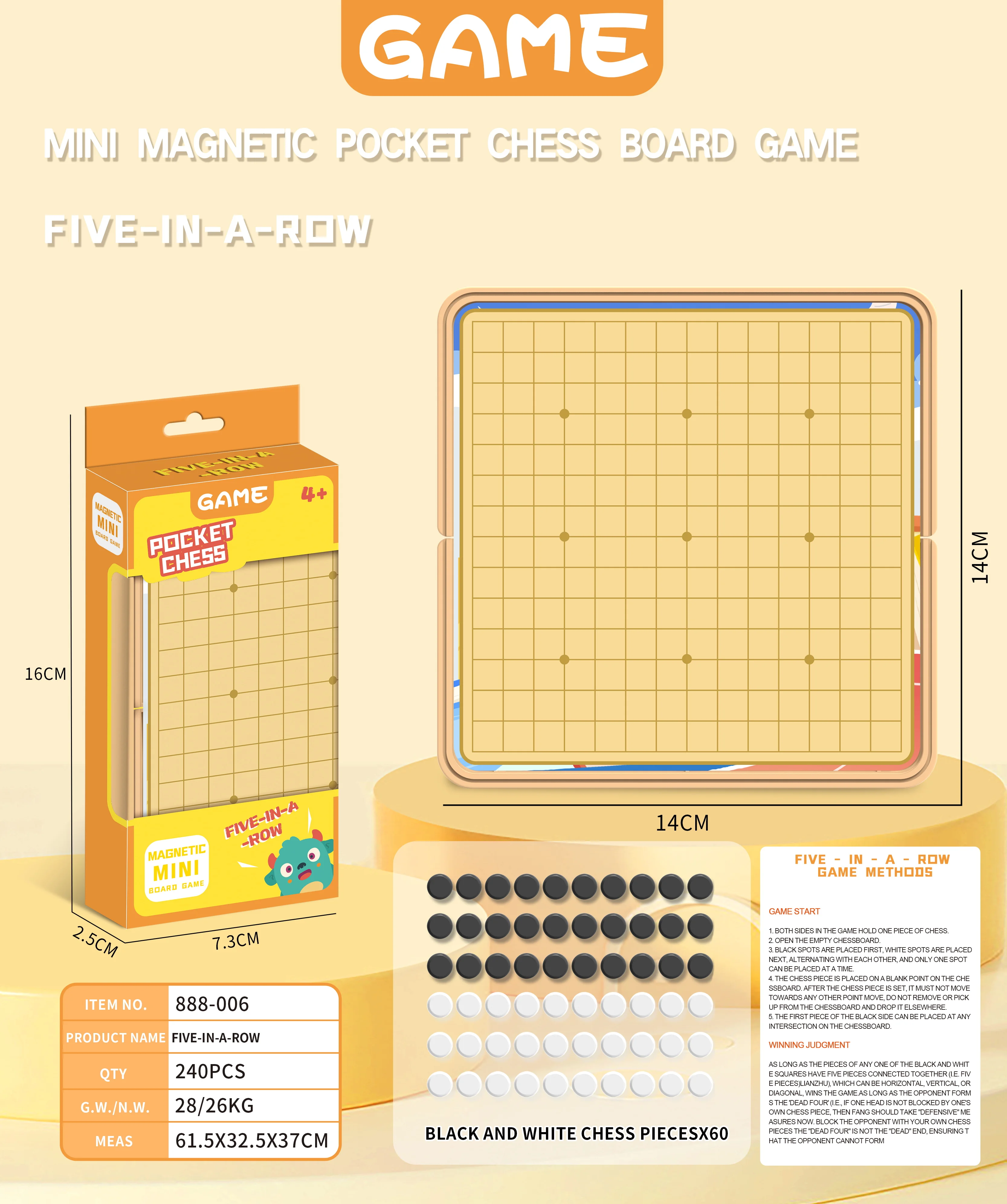Cartoon pocket magnetic chess flying chess pentoko gamblo snakes and ladders checkers parent-child puzzle game wholesale