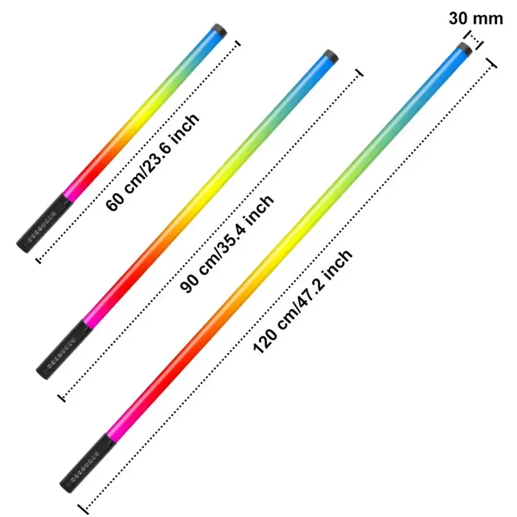 Ультра-длинные резервные RGB светодиодные трубки с дистанционным управлением для видеосъемки и радиолокационного датчика DJ Setup & T8 стеклянный корпус