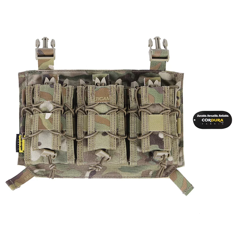 Emersongear 500D Cordura Nylon Multicam Magazine Pouch Vest Panel Tactical Vest Gear Accessories For VS LAVC Style Tactical Vest