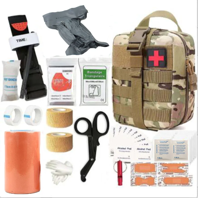 Firstents Mountain Survival Equipment SOS Emergency Supplies Adventure Survival Kit Box Hunting Tactics Folding Knife