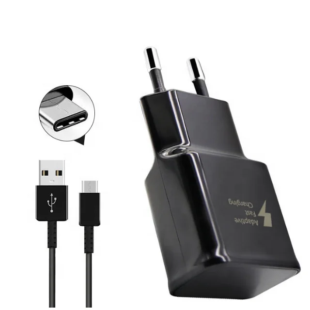  15 Вт быстрой зарядки Android смартфон Куб зарядный адаптер с разъемом USB Type-C кабель для передачи данных Samsung Galaxy S6 7 8 9