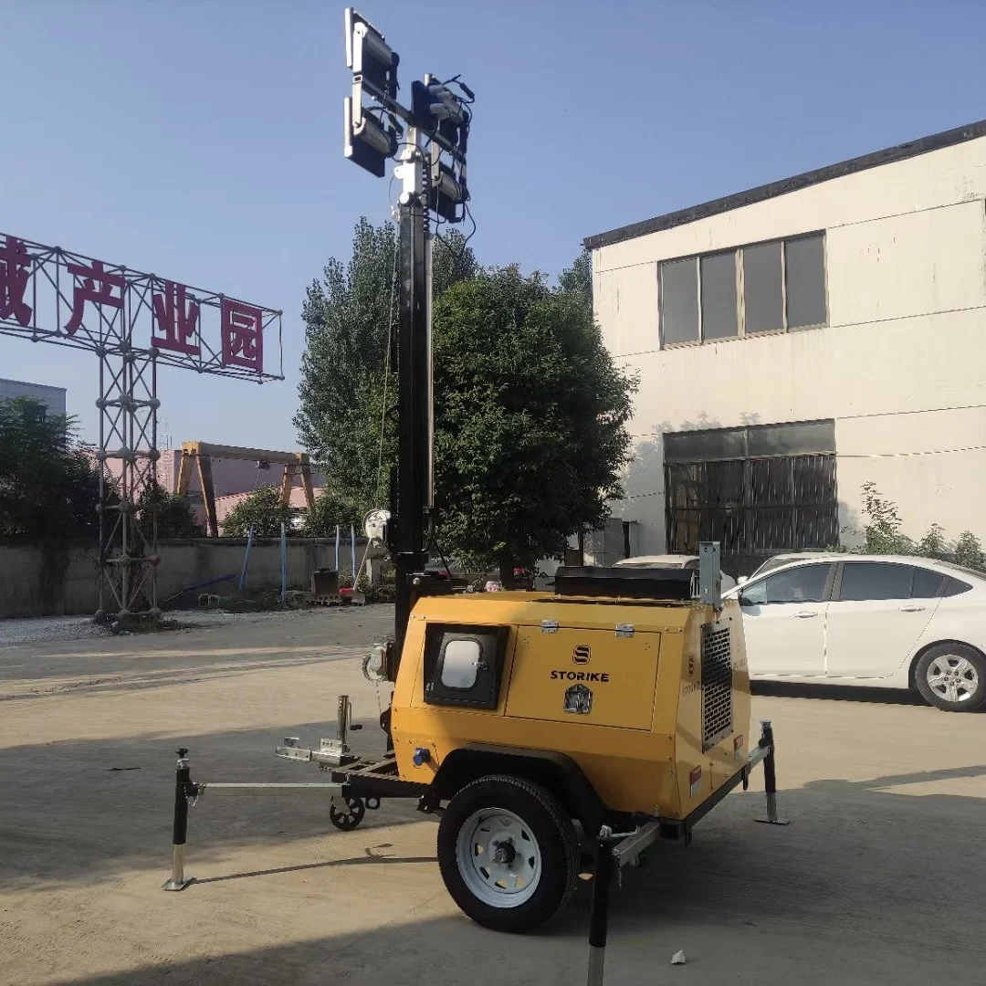Outdoor lighting Lighting tower 5m 7m 9m Diesel engine EPA EURO5 certified engine