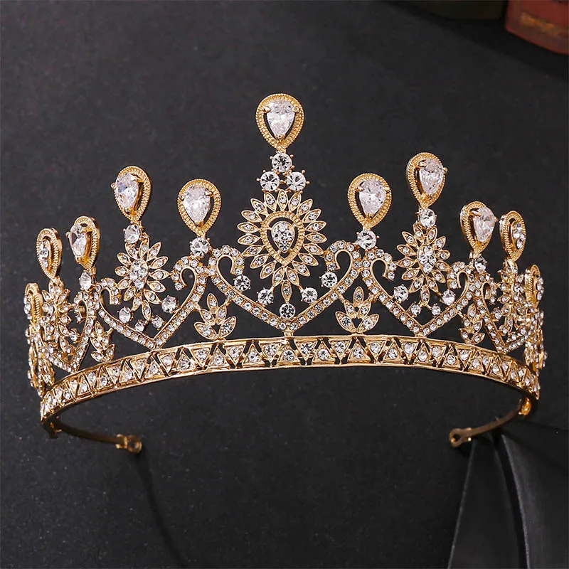 Crystal Crown Hair Accessories For Women Wedding Accessories Crown For Bridal Rhinestone Diadema Tiara Gift Wholesale