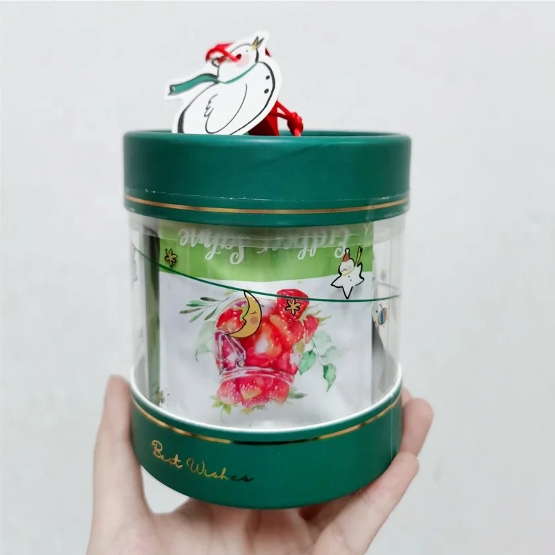 HONGE Customized Cylinder Aluminium Foil Cardboard Tea Cans Paper Tube Canister for Food Packaging