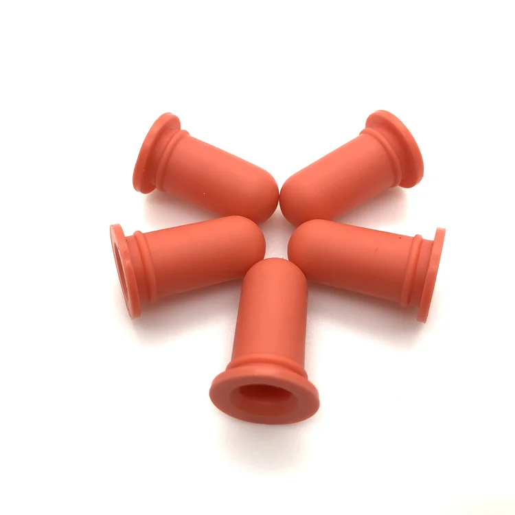 #128 Factory  Custom  Shaped Medical  Silicone Rubber Parts Rubber Caps  For Medical Instruments