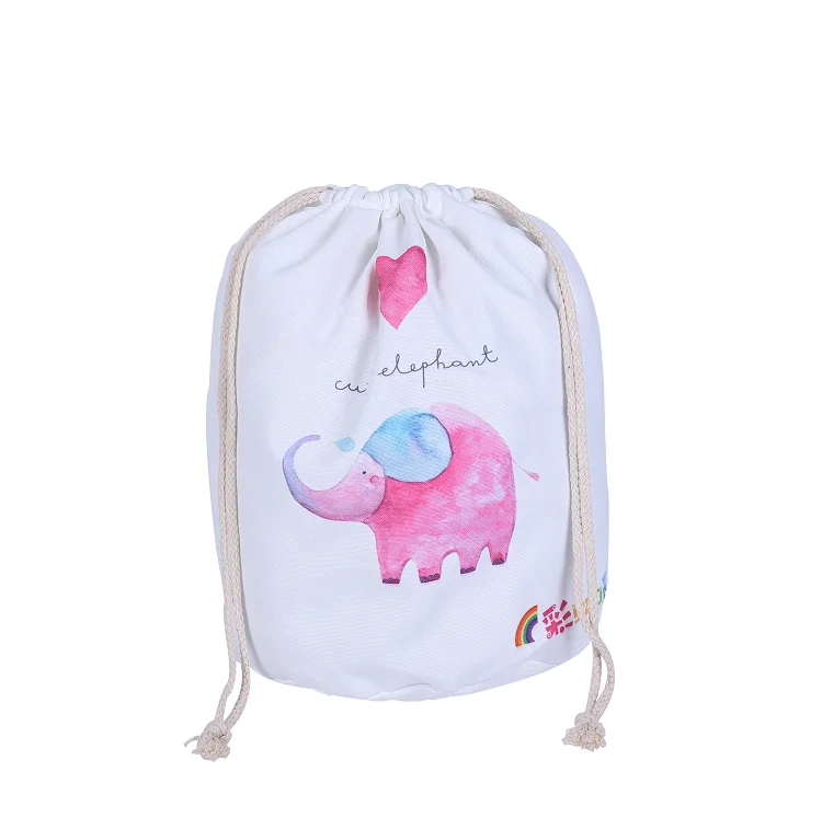 Оптовая продажа, модный дизайн, подарочные хлопковые муслиновые Сумки на шнурке с ручкой