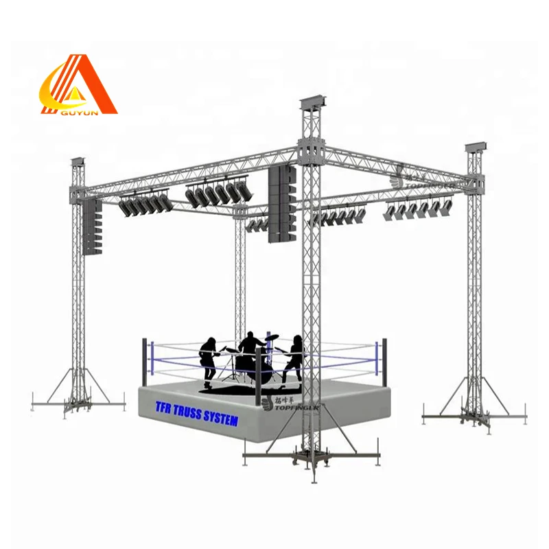 Factory Price Aluminum Outdoor Event Stage Truss System Concert Roof Truss For Hanging Speakers LED Displays