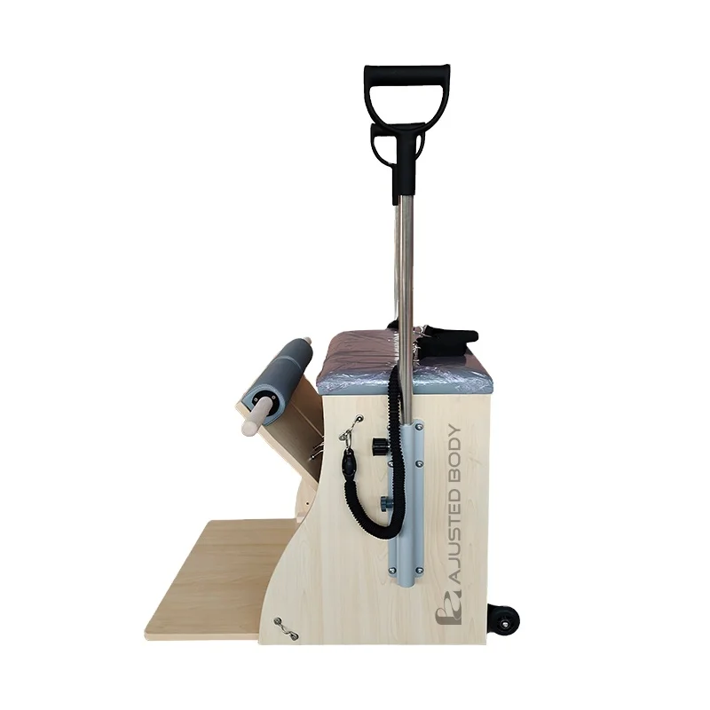 Wooden fitness stretching fitness equipment steady step chair maple wood Pilates chair stepping chair training core strength