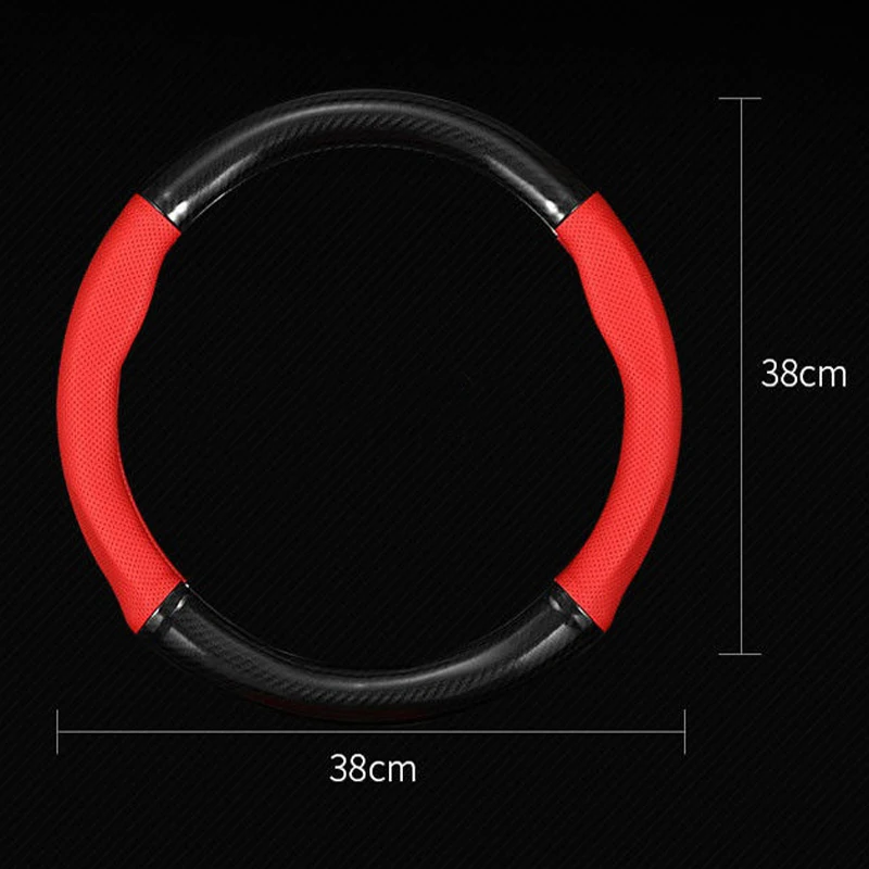 Carbon Fiber Leather car Steering wheel cover for BMW E46 E39 330i 540i 525i 530i 330Ci M3 2001 2002 2003 Handlebar Braid