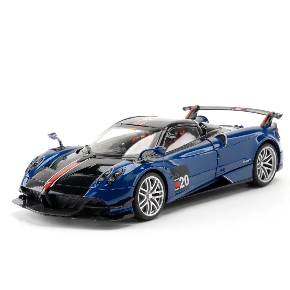 Литая модель автомобиля 1:18 Pagani Huaya легкосплавная с регулируемыми сиденьями Коллекционная металлическая