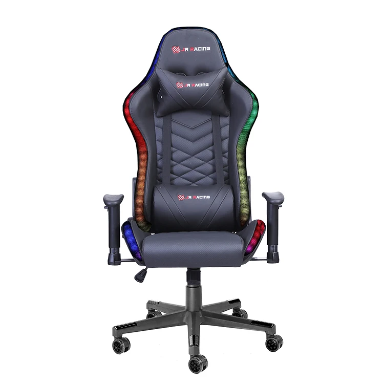Ergonomic RGB gamer chair with LED light