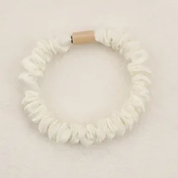 Wholesale Silky Skinny Small Scrunchies Hair Bow Ties Ropes Bands Skinny Scrunchy Elastic Ponytail Holders for Women Girls