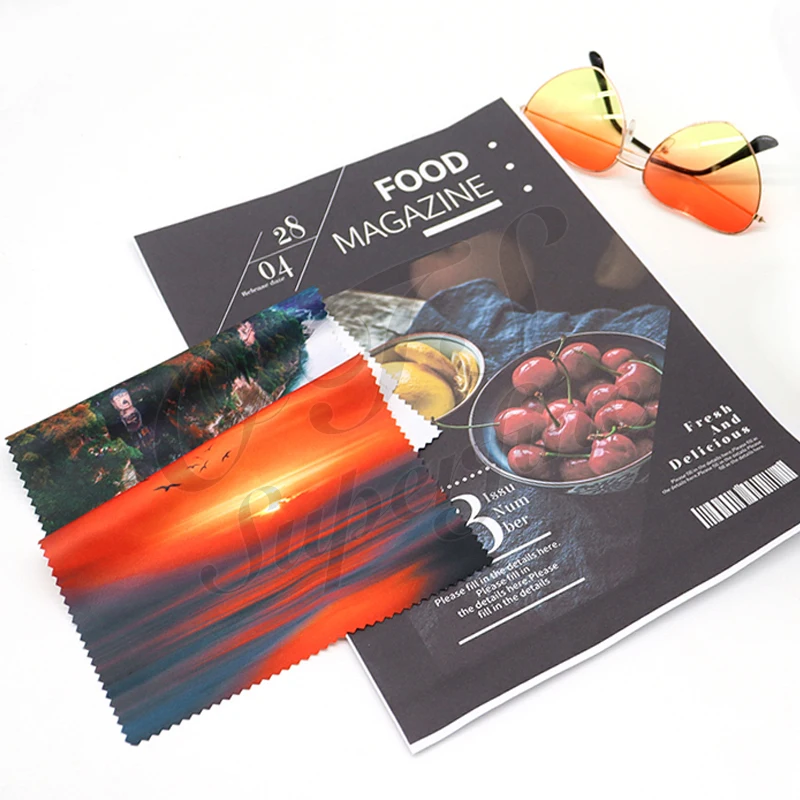 Пользовательская печать персонализированный логотип солнцезащитные очки экран очки линзы чистящая ткань