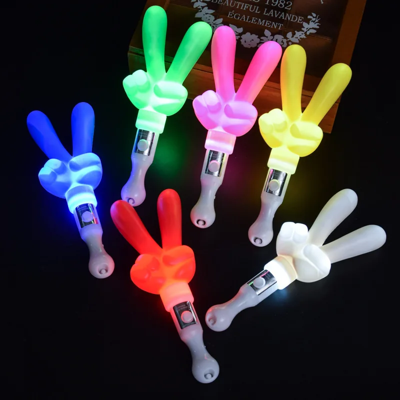 RTS LED Victory Glow Sticks 3 Mode Party Flashing Light LED Light Stick Bright Flashing Light Sticks For Festival