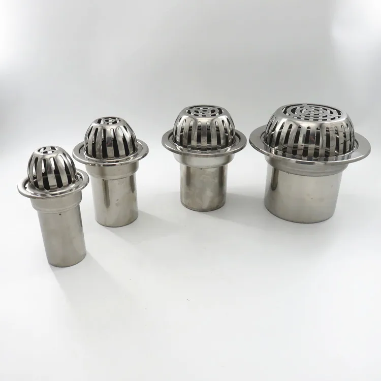 Drainage circular stainless steel roof floor drain double use large deep water sealing leakage