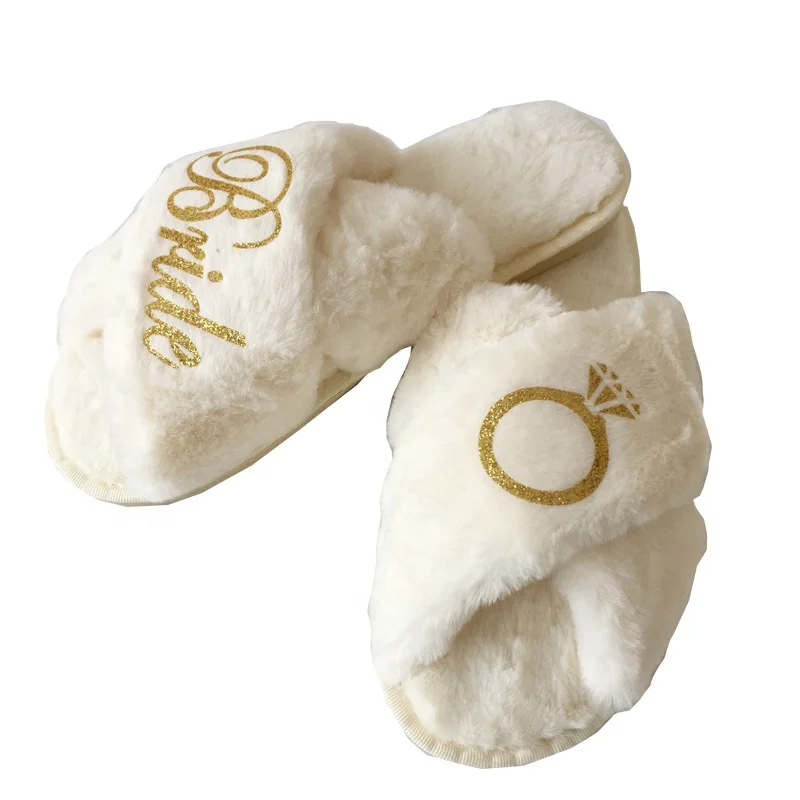 Новое поступление 2021, мягкие плюшевые теплые тапочки для невесты, девичника, товары для вечеринки, подарок на день рождения, подружки невесты, свадебные тапочки для невесты