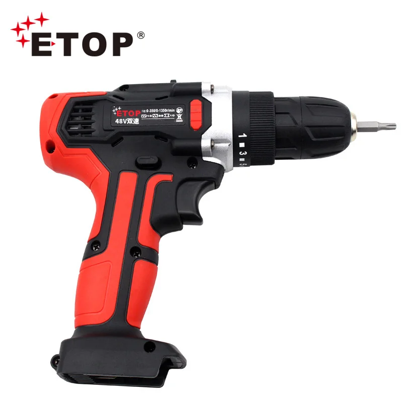 ETOP Factory direct 10mm Brushless Cordless Driver Drill with Variable Speed Control