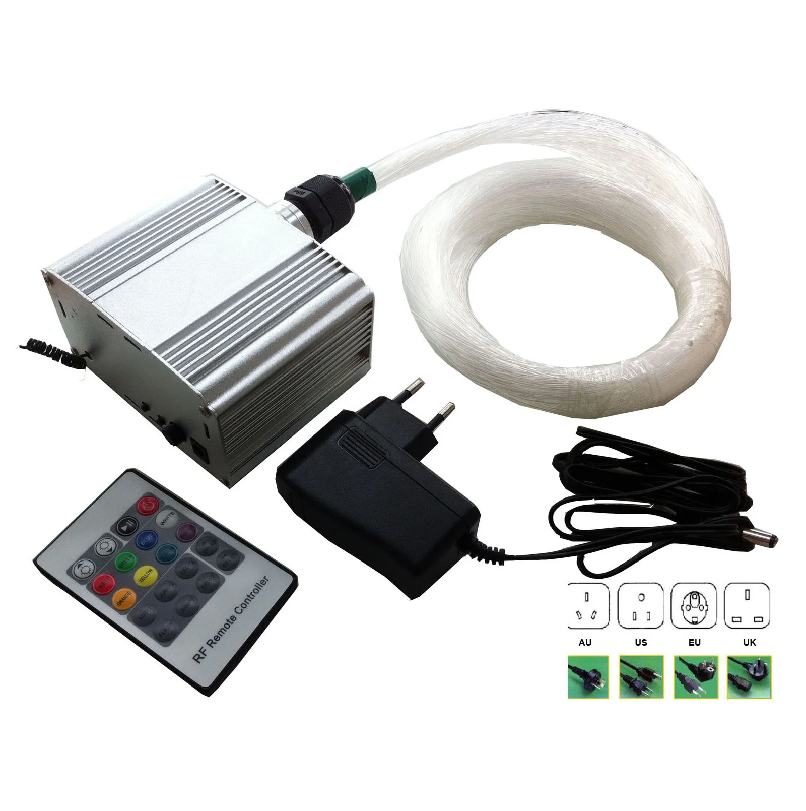 RF remote Led Twinkle Starlight Ceiling Fiber Optic Lamp Kit For Interior Kids Room Night Lighting Like Star Starry Sky