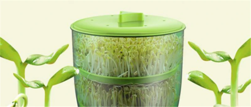 Home Use Intelligence Bean Sprouts Machine Large Capacity Thermostat Green Seeds Growing Automatic Bean Sprout Machine